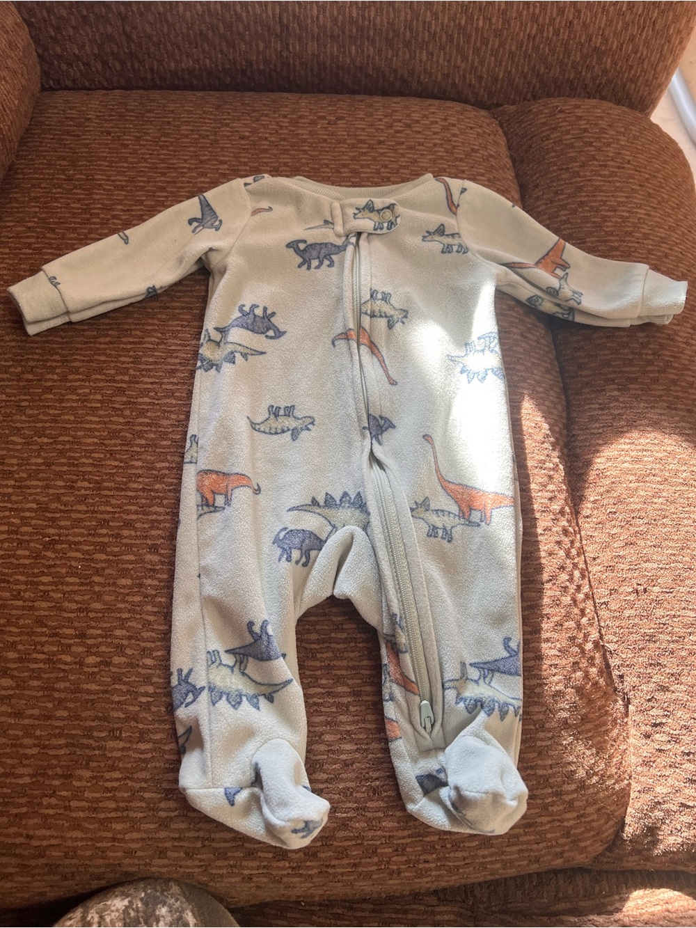 Dinosaur Footed One-Piece Sleepsuit